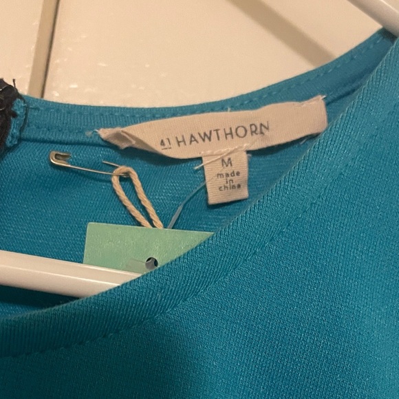 41 Hawthorn Black and Teal Sleeveless Mini Dress women’s medium - Picture 2 of 6